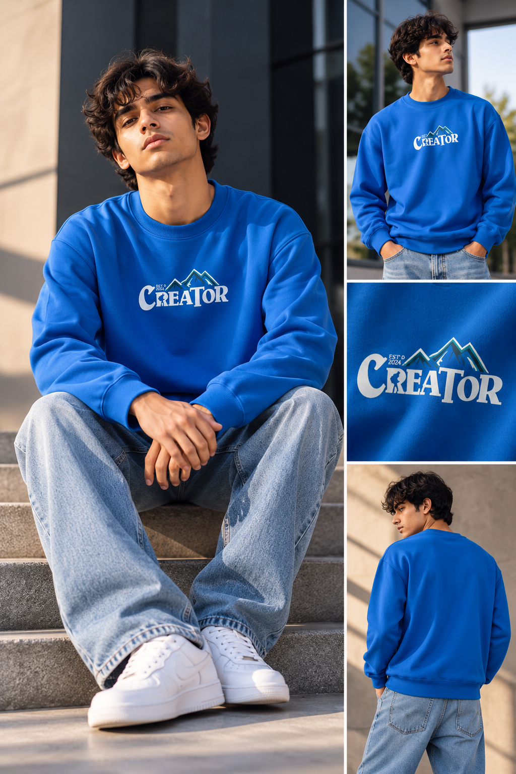 Premium Wear Sweatshirt - Ocean Blue