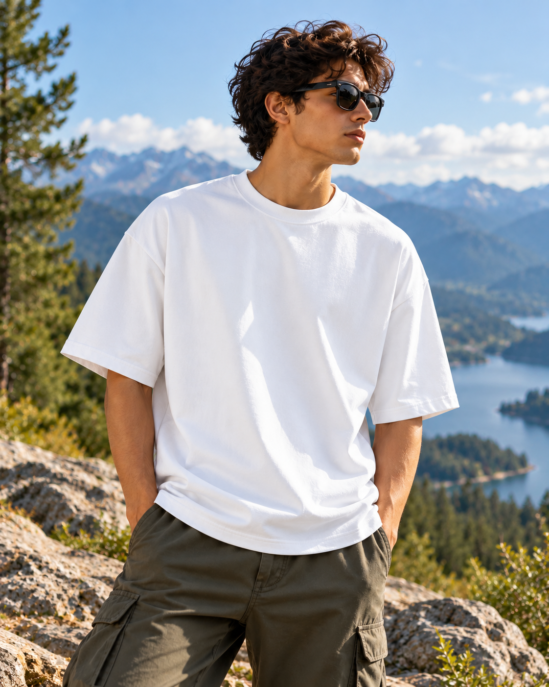 Everyday Wear Plain White Oversized T-Shirt