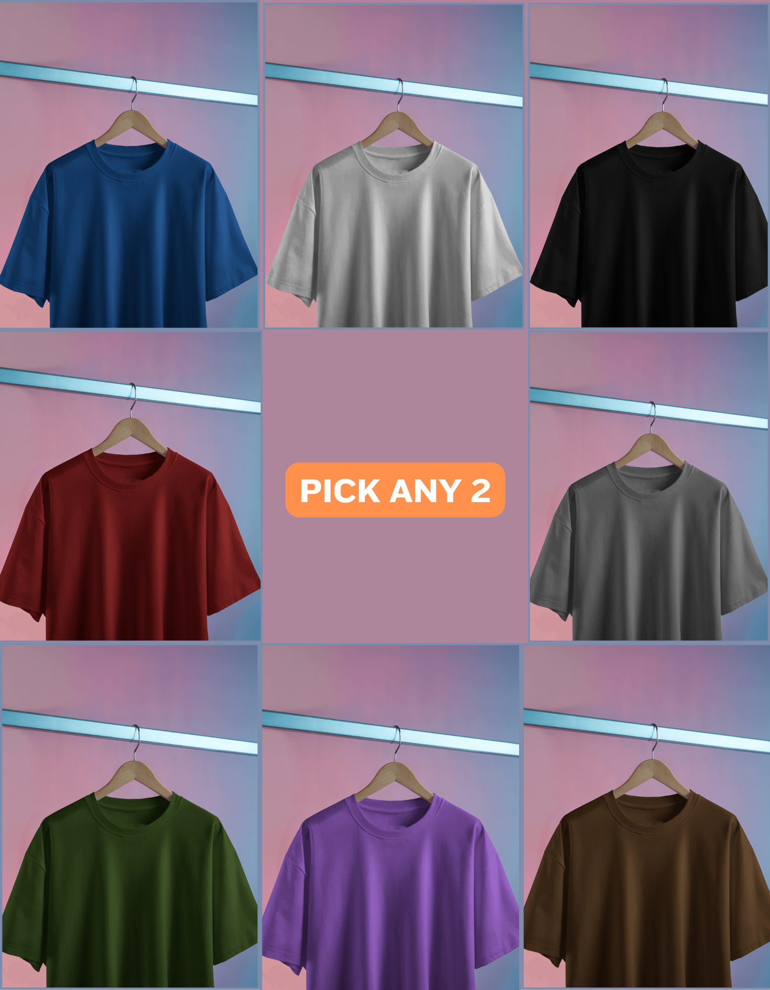 Pick any 2 Oversized T-Shirts