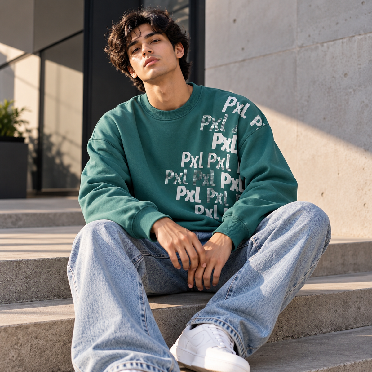 Premium Sweatshirt - Grassy Green